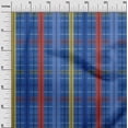 thumbnail image 2 of oneOone Cotton Cambric Blue Fabric Madras Check Sewing Fabric By The Yard Printed Diy Clothing Sewing Supplies 56 Inches Wide, 2 of 4