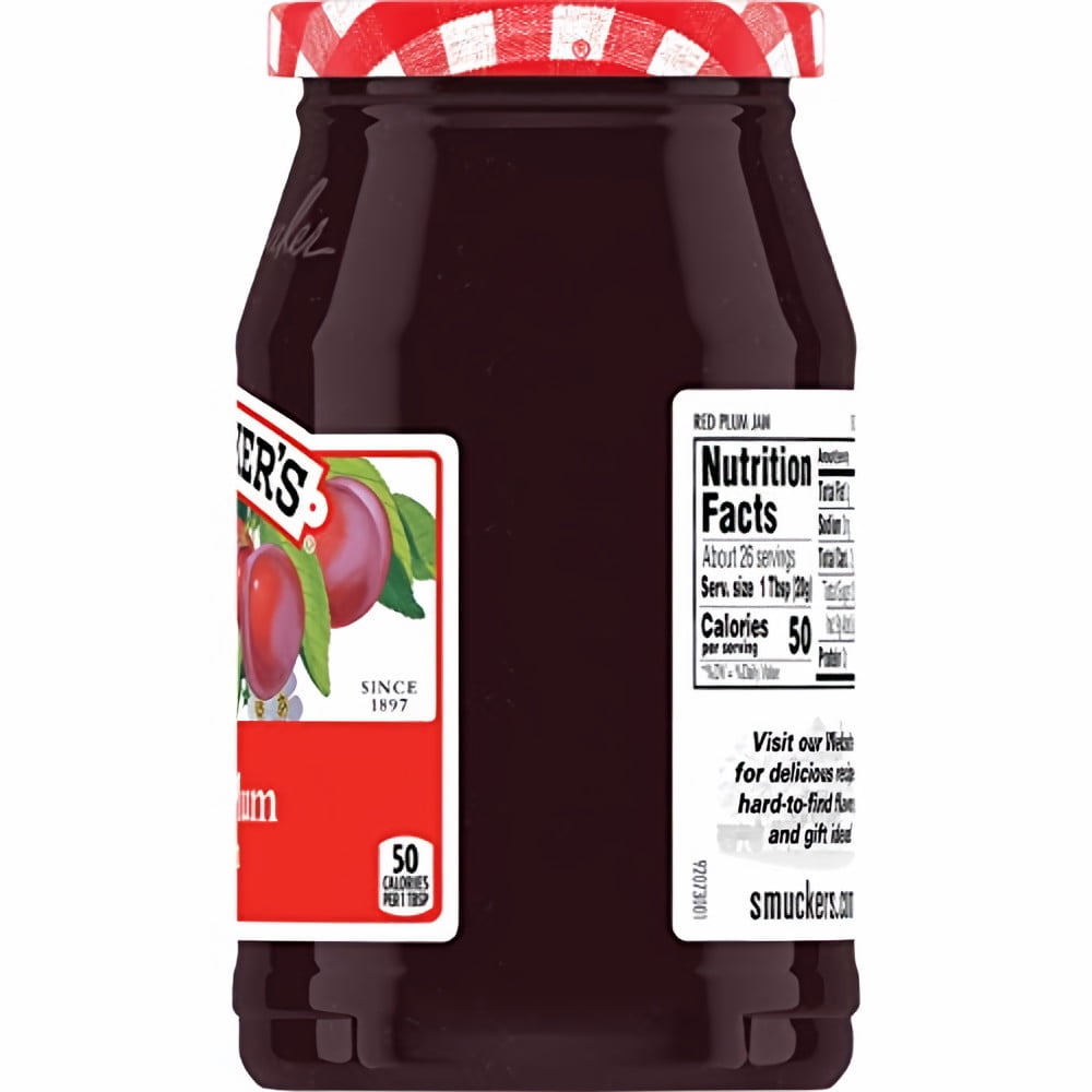 Smucker's Red Plum Jam 18 oz (Pack of 3)