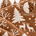 thumbnail image 3 of LOMYOLO Christmas Throw Pillow Covers Set of 2, 18x18IN Chenille Double Side Xmas Decorative Pillow Covers Soft Farmhouse Holiday Cushion Covers for Sofa Couch Bed, Christmas Tree Reindeer Snowflake, 3 of 8