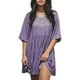 thumbnail image 1 of ALSLIAO Vestido de lentejuelas para mujer, manga corta, brillante, túnica, vestido de fiesta, ropa de club, morado, M, 1 of 8