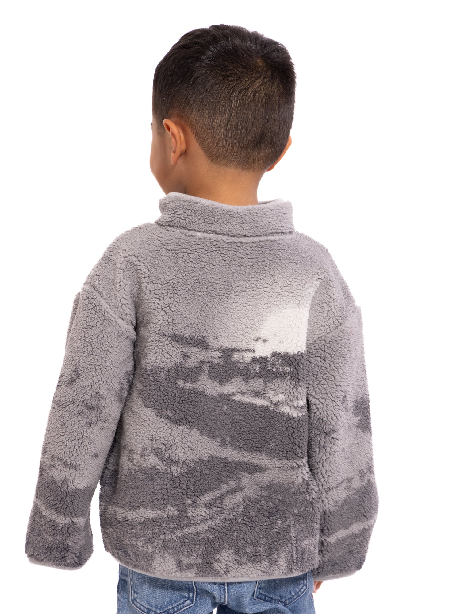 Disney Pixar Cars Toddler Boys Plush Fleece Half Zip Sweatshirt, Sizes 12M-5T