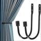 thumbnail image 2 of Curtain Holdback, Wall Mounted curtain tieback hooks, Metal Decorative Window Drapery Holder Curtain Hook, 2 of 5