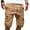 Khaki, variant on Diufon Men's Hiking Cargo Shorts Cotton Drawstring Waist Loose Shorts Casual Outdoor Sport Shorts with Pockets