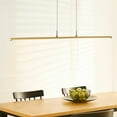 thumbnail image 6 of JONATHAN Y Conley 39.5" Dimmable Adjustable Integrated LED Metal Linear Pendant, Brass Gold, 6 of 12