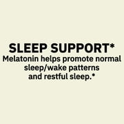 Spring Valley Fast-Dissolve Melatonin Sleep Support Dietary Supplement Tablets, Strawberry, 3 mg, 120 Count