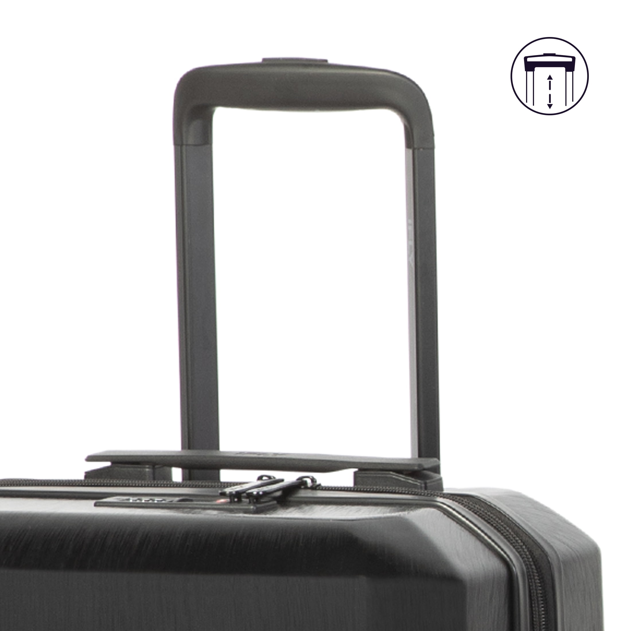 iFLY Altitude 2-Piece Expandable Hardside Luggage Set with TSA Lock, 20" Carry-on and 28" Checked Luggage, Black
