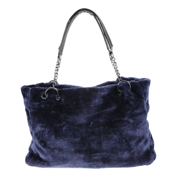 Fashion Single Shoulder Bag Plush Shopping Bag Fuzzy Tote Handbag for Women