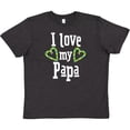 thumbnail image 3 of Inktastic I Love my Papa- hearts Youth T-Shirt, 3 of 5