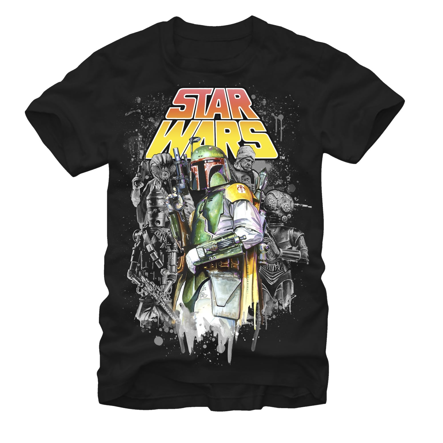 Boba Fett Bounty Hunter Mandalorian Warrior Star Wars T-Shirt Nwt