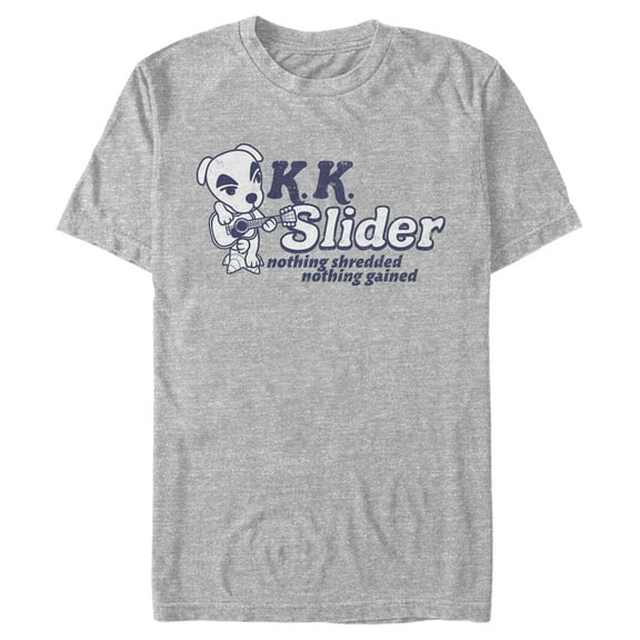 Men's Nintendo Animal Crossing K.K. Slider Nothing Shredded Nothing Gained Graphic Tee Athletic Heather 2X Large