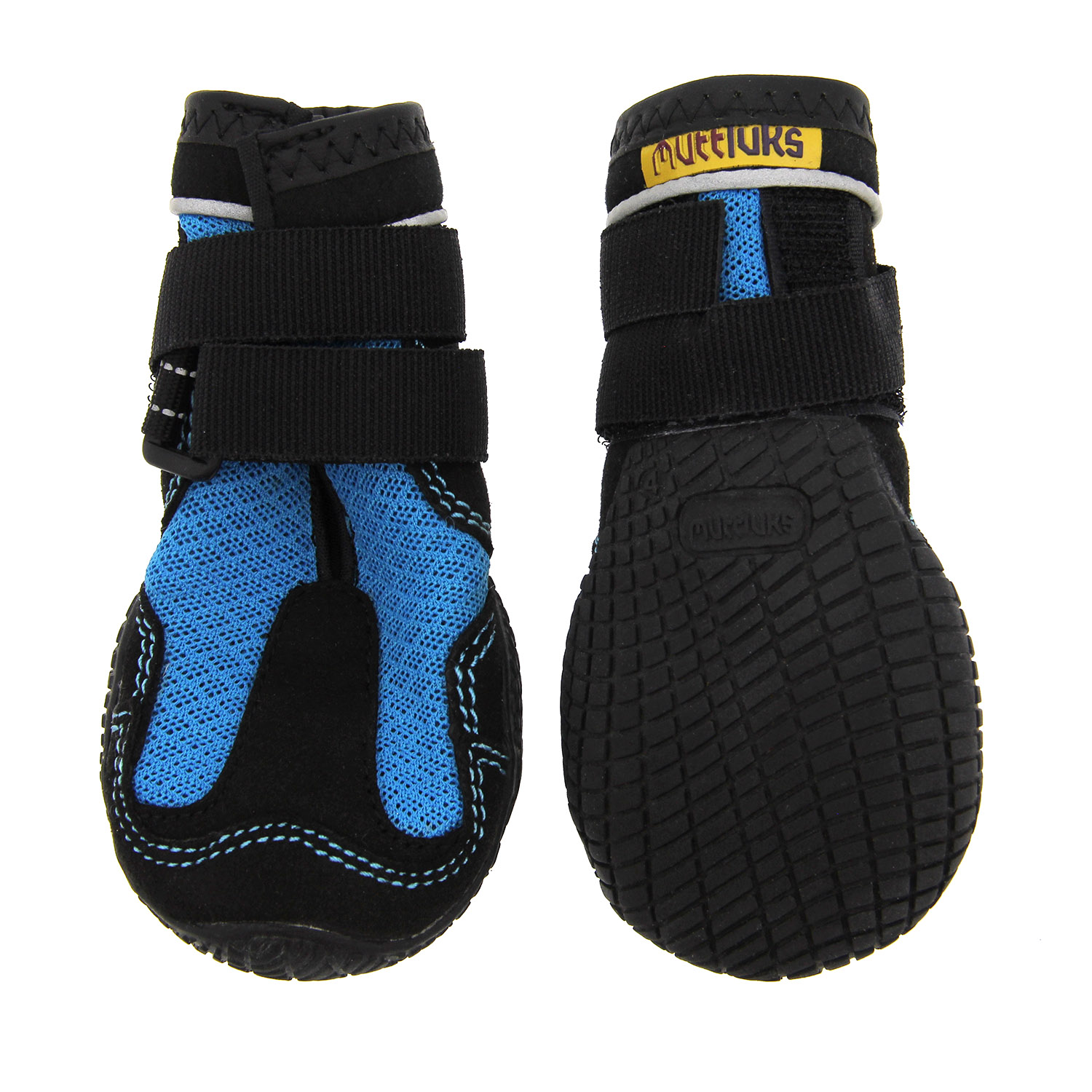 Muttluks Mud Monster Dog Boots Blue with Black Trim Size 5
