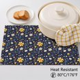 thumbnail image 5 of Placemat, Pioneer Flower Floral Print Pattern Place Mats Table Mat Set Of 2, PVC Washable Placemats for Party Kitchen Dining Decoration, 18x12 Inch, Fade Resistant, 5 of 6