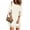 White, variant on Women's Casual Dress Mesh 3/4 Sleeve Loose Fit V-Neck Dress for Everyday Wear Elegant Blouse-Style Casual Dress Red L