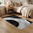 thumbnail image 2 of ODIKA 5'x7' Washable Area Rug Non-Slip, Low Pile, Stain Resistant Abstract Geode Contemporary Outline Smalltan for Guest Room, Lounge, Apartment, 2 of 7