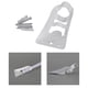 thumbnail image 5 of Base de soporte para asta de bandera, accesorios de hierro con tornillos de montaje, blanco duradero para pared , jardín, Patio, porche Soledad Soporte de bandera, 5 of 10
