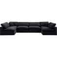 thumbnail image 5 of Meridian Furniture Comfy Black Velvet 6-Pc. Modular Sectional, 5 of 9