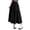 M415 Black, variant on Tfken Summer Women Skirts Elastic Waist Solid Color Long Skirts Casual Trendy Daily Wear Female Comfortable Clothes Black