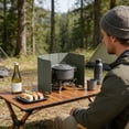 thumbnail image 5 of BotaniNest Windproof Shield For Camping Stove Portable Outdoor Cooking Wind Guard For Backpacking Hiking Picnic, 5 of 5
