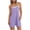 Purple#2, variant on Short Jumpsuit for Women Solid Color Summer Casual Rompers Athletic Sleeveless Loose Spaghetti Strap Shorts Stretchy Overalls Jumpers with Pockets