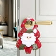 thumbnail image 4 of Luoshdecor Christmas Door Hanger Decorations, Cute Plush Santa Snowman Elk Holiday Doorknob Ornament for Home Hotel Bedroom Door Decor 6.3 in, 4 of 7