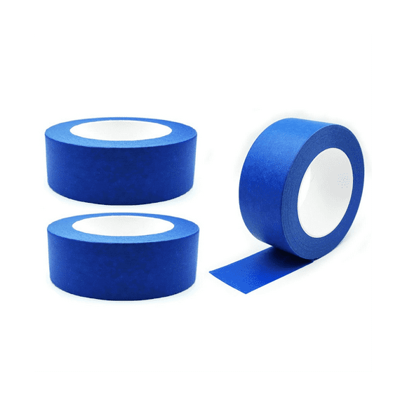 Blue Painters Tape 2 Inch Blue Painters Masking Tape Bulk for Multi-Surface Produce Sharp Lines Residue-Free