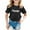 A-Black1090, variant on Hihipz Little Girls Tee Texas Letter Print Short Sleeve Round Neck T-Shirts Trendy Lightweight T Shirt