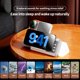 thumbnail image 4 of Cargador inalámbrico 5 en 1 con soporte para iPhone, ruido blanco LED para i-Watch, auriculares y estación de acoplamiento magnética, 4 of 7