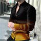 thumbnail image 1 of Camisa de hombre casual de moda de lujo con arte geométrico para fiesta callejera Vaion primavera verano solapa manga larga top 2024 nuevo estilo, 1 of 6