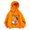 Orange, variant on Shadoumai Kids Hoodies Girls Printed Pattern Long Sleeve Hoodie Pullover Tops with Pocket Cute Warmth Pullover Hooded Sweatshirt Children Fall Clothes for Girls