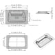 thumbnail image 2 of Manija de caja Manija empotrada Tiradores Manija para cofres Manija de puerta de metal Manijas de cofre de alta resistencia para puerta de caja de herramientas (plegable) Dksfjkl, 2 of 5