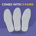 thumbnail image 4 of Dr. Scholl's Go Sockless! Cushioning Terrycloth Insoles Unisex 3 Pairs Trim to Fit, 4 of 13