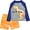 Yellow Dinosaur, variant on Boys Two Piece Rash Guard Swimsuits Kids Long Sleeve Sunsuit Swimwear Sets Bathing Suit