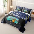 thumbnail image 3 of Erosebridal Happy Camping Quilt Full, Starry Night Full Bedspread Sets, 3pcs 1 Coverlet and 2 Pillowcases, 3 of 7