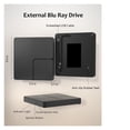 thumbnail image 6 of External Blu Ray Player USB3.0 3D Burner CD DVD-ROM Optical Drive Disc Reader for Laptop ,Latest USB 3.0 Tech, 6 of 6