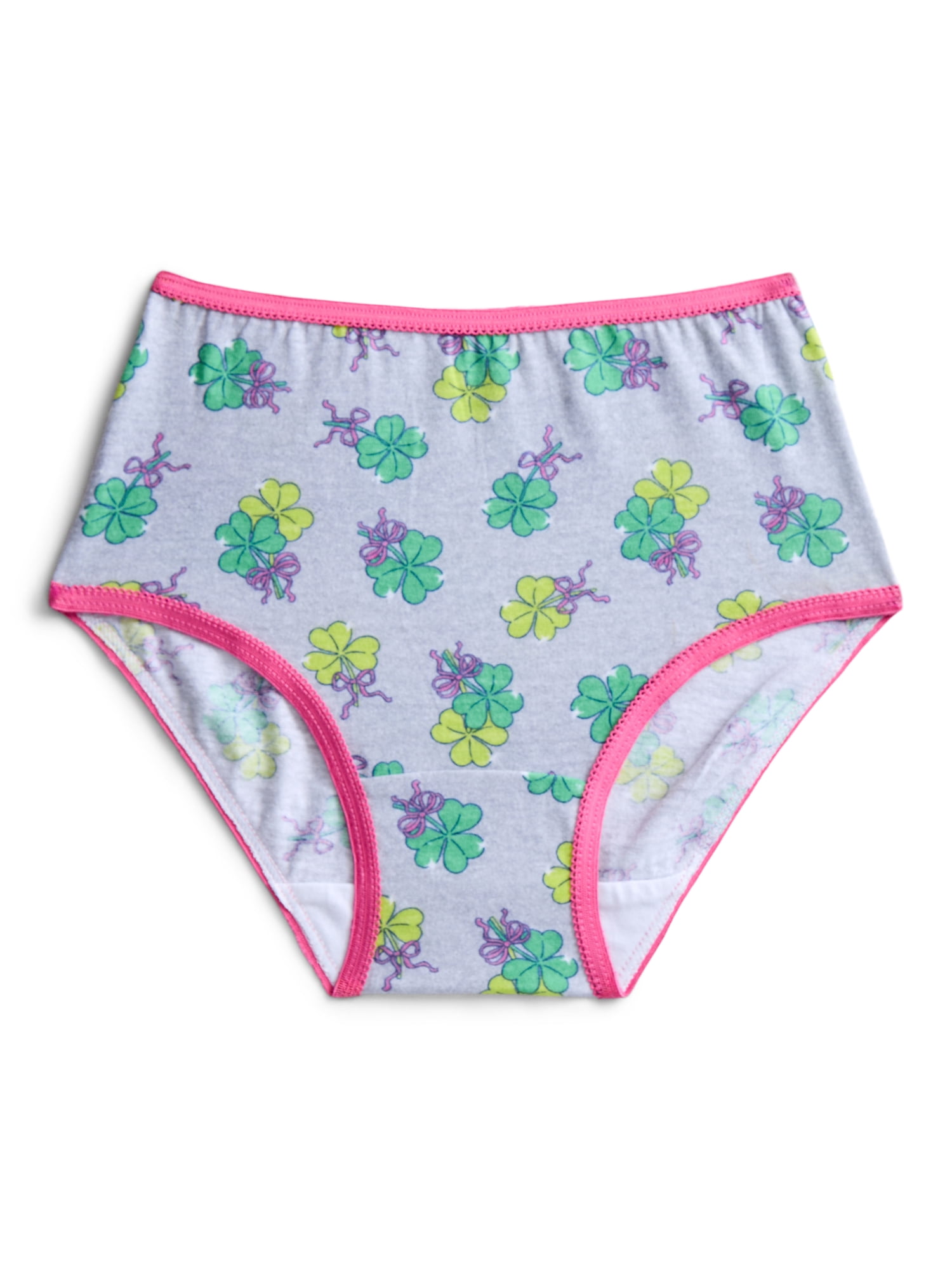 St Patrick's Day Girls Cotton Underwear Briefs from Way To Celebrate, 5-Pack, Sizes S-XL