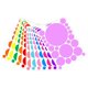 thumbnail image 4 of Colorful Round Dot Wall Stickers – 12 Sheets Removable PVC Adhesive Decals for Bedroom, Playroom & Nursery Decoration, 4 of 5