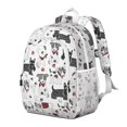 thumbnail image 2 of Scribble Dogs Backpack for School,Cute School Bag,Schoolbag with Adjustable Shoulder Straps & Padded Back,15"x11.42"x5.5", 2 of 6
