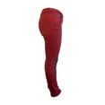 thumbnail image 2 of Maison Scotch Women's Straight Leg Knee Zip Details Pants, Burgundy, 31/32, 2 of 3