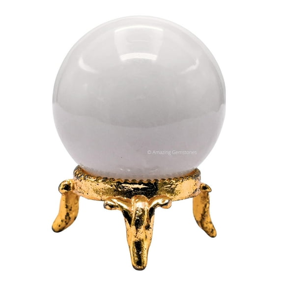 Snow Quartz Crystal Ball Sphere 1.5" Inches