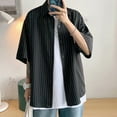 thumbnail image 2 of Men Summer Shirt Match Pants Contrast Color Stylish Color Matching Summer Shirt, 2 of 5