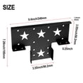 thumbnail image 3 of 1 Pce Kit de Gazebo Pergola 3 Voies 4x4 Pouces Support d'Angle Extension, 3 of 8