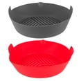 thumbnail image 1 of 2 piezas Air freidora Silicona Bandeja para hornear Freidora de aire Silicona Silicona Freer freidora Silicona Freidora, 1 of 6