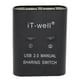 thumbnail image 2 of Hub Selector KVM Macarena 2 Puertos USB 2.0 Manual Compartido Negro, 2 of 8