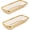 Gold, variant on XIMEI Kitchen Drawer Organizer, Stainless Steel Metal Cabinet Storage Basket for Silverware/Utensil, Pack of 2