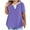 Purple, variant on ZKCCNUK Summer Tops for Women Plus Size Tops for Sexy V-Neck Blouse Casual Loose Summer Short Sleeve Blouse