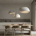 thumbnail image 4 of LittleGlovo Dining Room Oval Resin Pendant Lights Wabi-sabi Style Microcement Chandelier, 4 of 14
