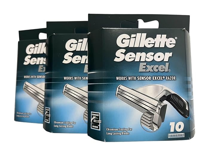 Gillette Sensor Excel Refill Blade Cartridges, 10 count
