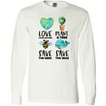thumbnail image 3 of Inktastic Earth Day Plant a Tree Save the Bees Save the Seas Love Your Mother Earth Long Sleeve T-Shirt, 3 of 5