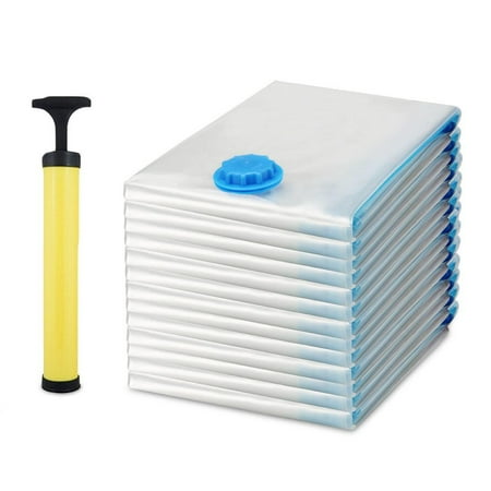 13pcs Vacuum Compressed Storage Bags Included Air Pump