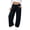 5631-DARKBLUE, variant on Womens Fleece Sweatpants Wide Leg High Waisted Baggy Pants Elastic Drawstring Sweatpant with Pockets